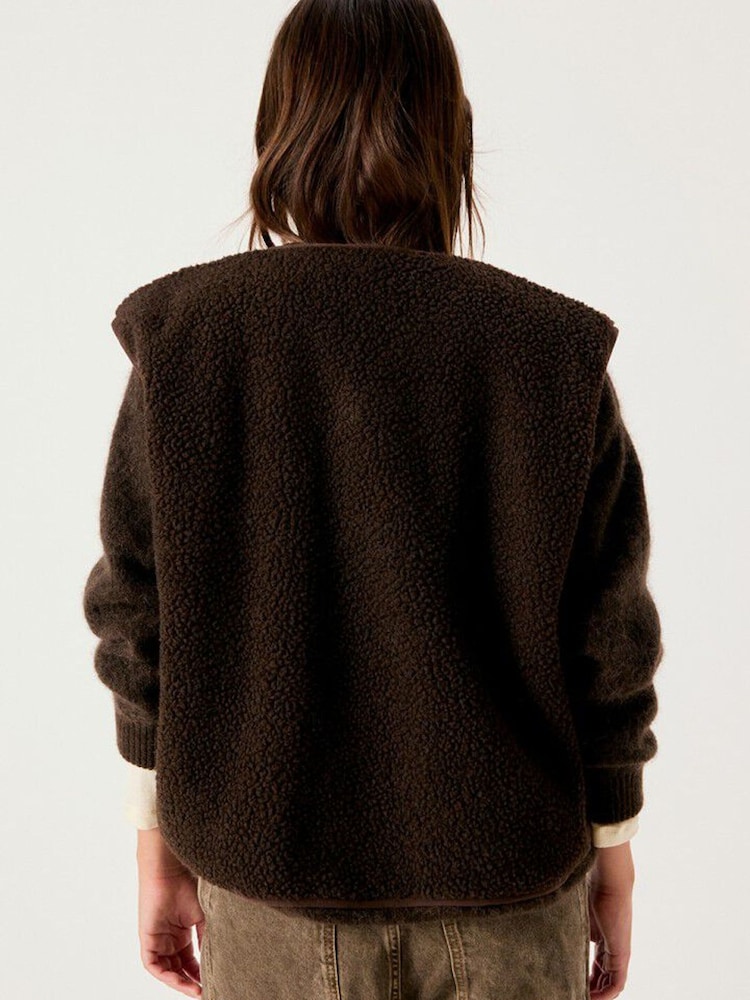 Qəhvəyi - Amerikan Vintage Hoktown Gilet - 4şəkildən 2 şəkil