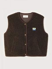 Qəhvəyi - Amerikan Vintage Hoktown Gilet - 4şəkildən 3 şəkil