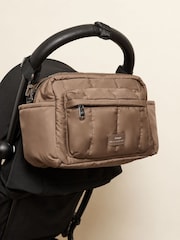 Finnson Mocha Freya Oversized Stroller Organiser Compact Changing Bag with Stroller Clips - Image 3 of 6