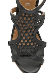 Ravel Black Block Heel Sandal - Image 4 of 4