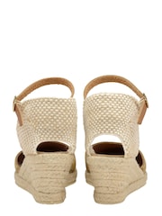 Ravel Gold Metallic Espadrille Wedge - Image 3 of 4