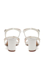 Rainbow Club White Mia Satin Sandals - Image 3 of 4