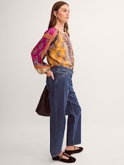 Monsoon Pink Magdalena Paisley Print Blouse - Image 3 of 4