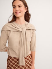 Monsoon Brown Sherri Scarf Jumper - Image 1 of 4