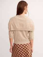 Monsoon Brown Sherri Scarf Jumper - Image 2 of 4