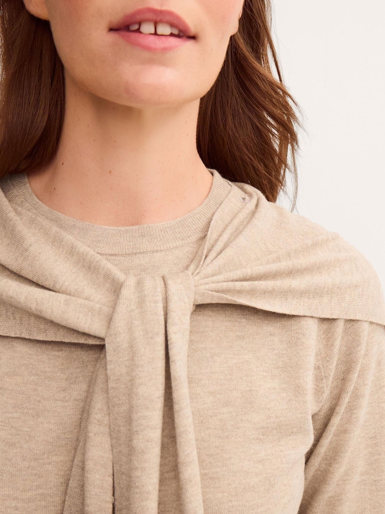 Monsoon Brown Sherri Scarf Jumper - Image 4 of 4