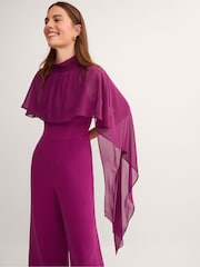 Monsoon Valerie Cape кең аяқты комбинезон - 6суретінің 5 суреті