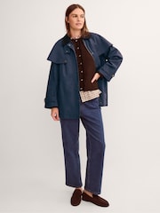 Monsoon Blue Carly Cape Barn Jacket - Image 3 of 4