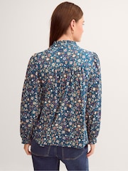 Monsoon Blue Francine Floral Jersey Blouse - Image 3 of 5