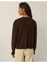Braun - Monsoon Ruby Frill Cardigan - Bild 3 von 8