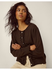 Braun - Monsoon Ruby Frill Cardigan - Bild 5 von 8