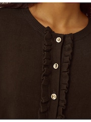 Braun - Monsoon Ruby Frill Cardigan - Bild 7 von 8