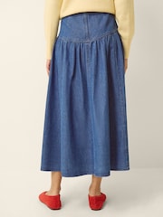 Monsoon Blue Paloma Denim Midi Skirt - Image 3 of 4