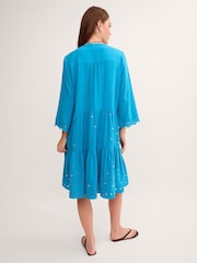 Monsoon Blue Maddie Mirror Midi Kaftan - Image 2 of 4