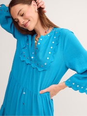 Monsoon Blue Maddie Mirror Midi Kaftan - Image 3 of 4