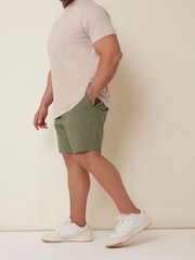 BadRhino Big & Tall Green Stretch Elasticated Waist Chino Shorts - Image 4 of 4