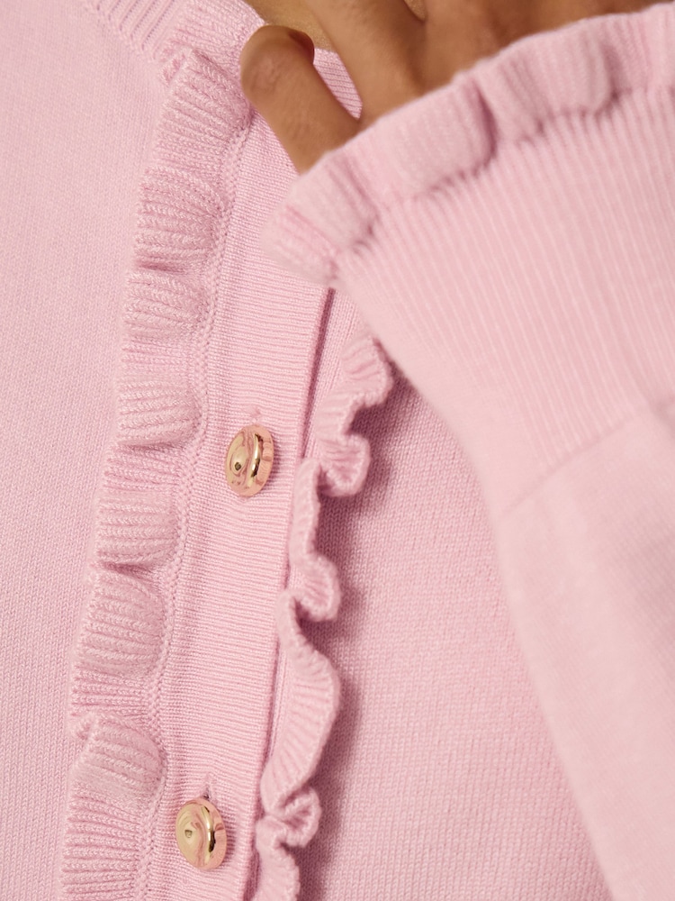Pink - Monsoon Ruby Frill Cardigan - Bild 2 von 5