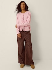 Pink - Monsoon Ruby Frill Cardigan - Bild 4 von 5