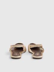 River Island Gold Slingback Flat Shoes - Image 3 of 5