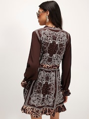 River Island Bandana Placed Mini Dress - Billede 4 af 4