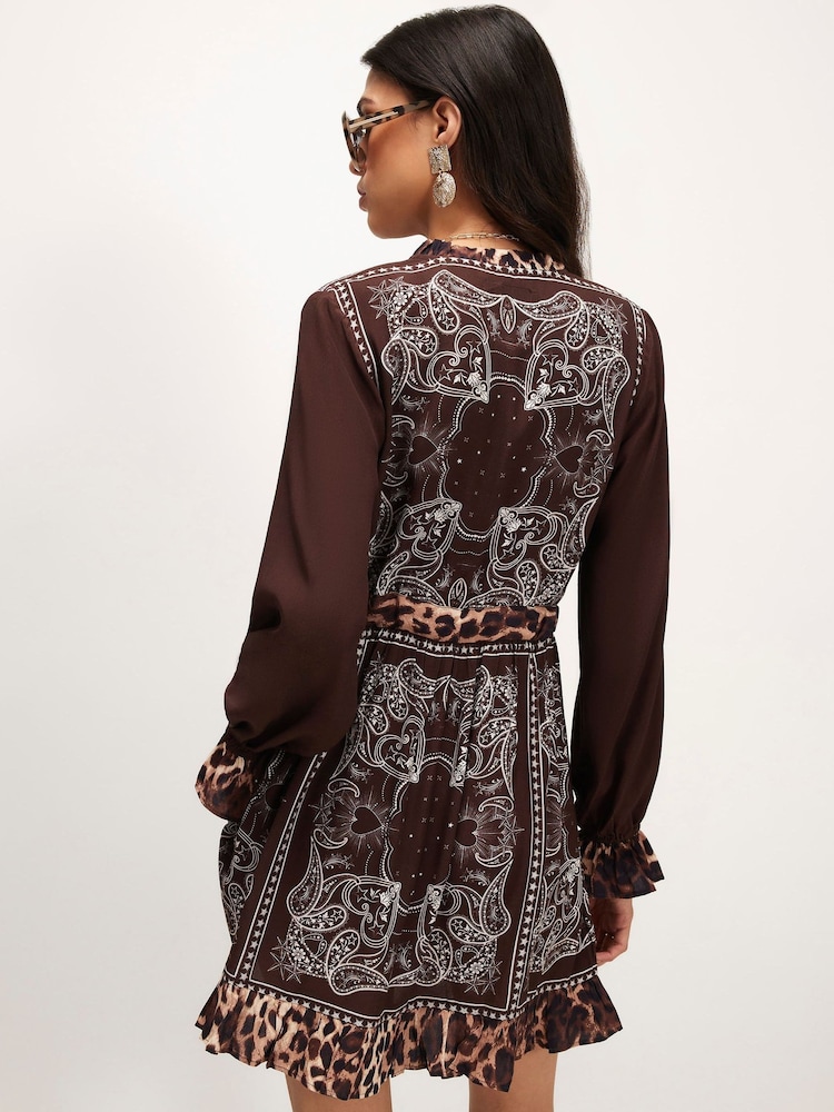 River Island Bandana Placed Mini Dress - Billede 4 af 4