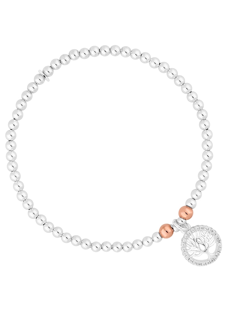Simply Silver Sterling Silver Tree Of Love Bracelet - Image 1 of 1