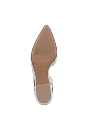 Naturalizer White Banks Wide Fit Slingback Shoes - Image 6 of 6