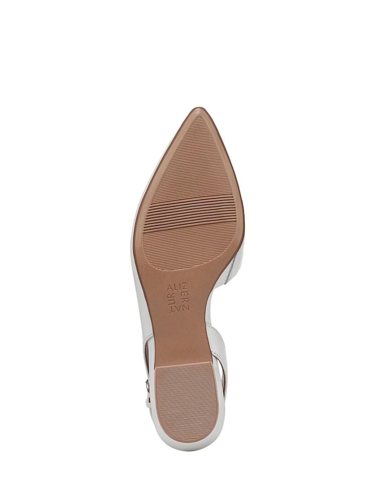 Naturalizer White Banks Wide Fit Slingback Shoes - Image 6 of 6