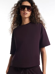 River Island Purple Premium Neo Swash Boxy T-Shirt - Image 2 of 4