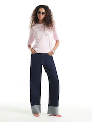 River Island Petal Embellished T-Shirt - 2 paveikslėlis iš 4