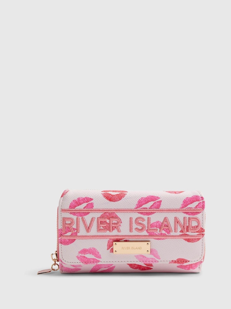 River Island Lipstick Logo Flap Purse - Bild 1 von 5