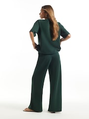 River Island Premium Neo Swash Wide Leg Joggers - Image 2 de 4