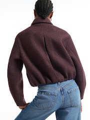 River Island Purple Wool Harrington Jacket - Image 4 of 4
