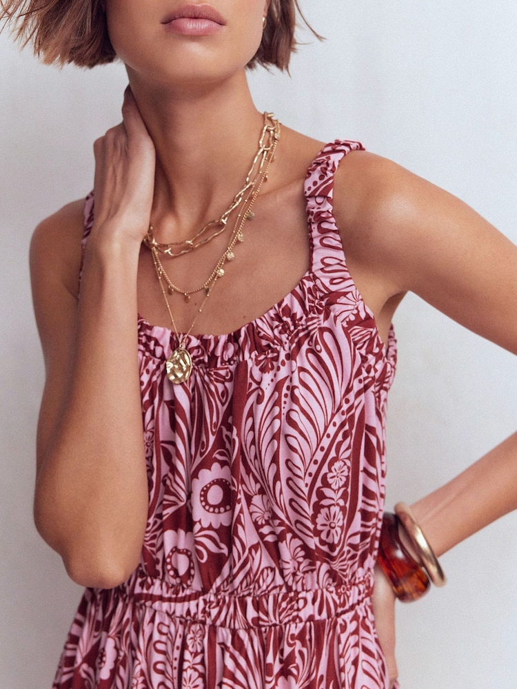 Rosa - Boden Scoop Neck Jersey Dress - Imagen 2 de 6