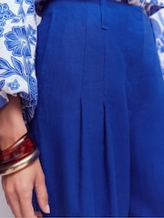 Boden Blue Mayfair Linen Trousers - Image 2 of 6