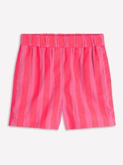 Boden Pink Stripe Pull-On Cheesecloth Shorts - Image 6 of 6