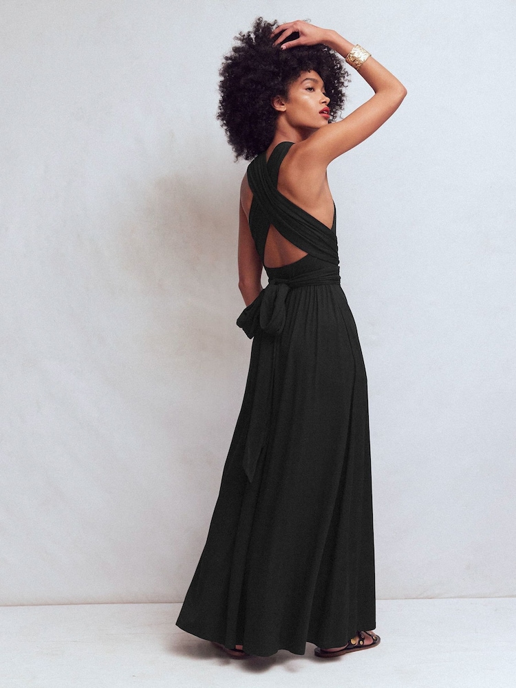 jersey maxi dress amazon Boden Women's Multiway Jersey Maxi Dress in Black