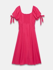 Mint Velvet Pink Linen Blend Tie Detail Maxi Dress - Image 8 of 8