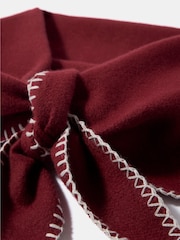 Mint Velvet Red Knit Stitch Detail Scarf - Image 2 of 3