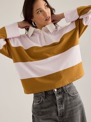 Rosa - Top de rugby a rayas de Anthropologie - Imagen 1 de 5
