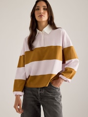 Rosa - Top de rugby a rayas de Anthropologie - Imagen 4 de 5