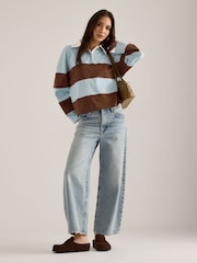 Azul - Top de rugby a rayas de Anthropologie - Imagen 2 de 5