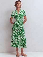 Boden Green Naomi Jersey Midi Dress - Image 1 of 2