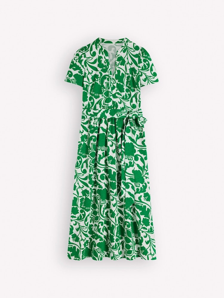 Boden Green Naomi Jersey Midi Dress - Image 2 of 2