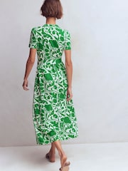 Boden Green Naomi Jersey Midi Dress - Image 3 of 7