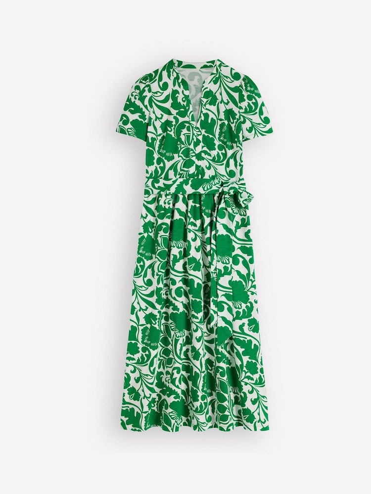 Boden Green Naomi Jersey Midi Dress - Image 7 of 7