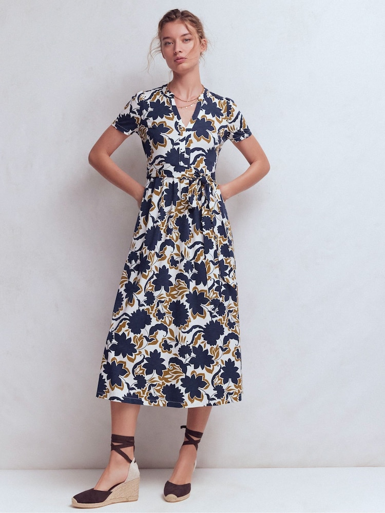 Boden Blue Naomi Jersey Midi Dress - Image 1 of 6