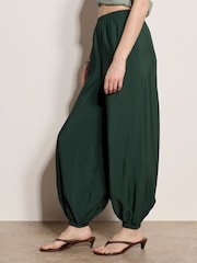 Apricot Green Relaxed Balloon Trousers - Image 1 of 5