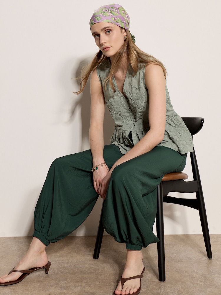 Apricot Green Relaxed Balloon Trousers - Image 5 of 5 Apricot Green Relaxed Balloon Trousers - Image 5 of 5