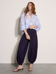 Apricot Blue Relaxed Balloon Trousers - Image 1 of 5
